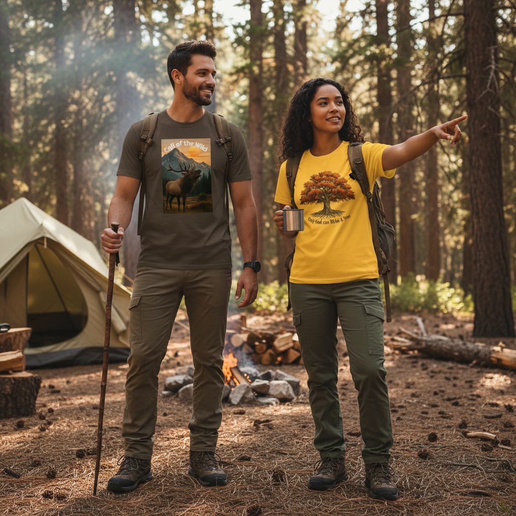 Outdoor Lifestyle with Touch of Nature T-Shirts